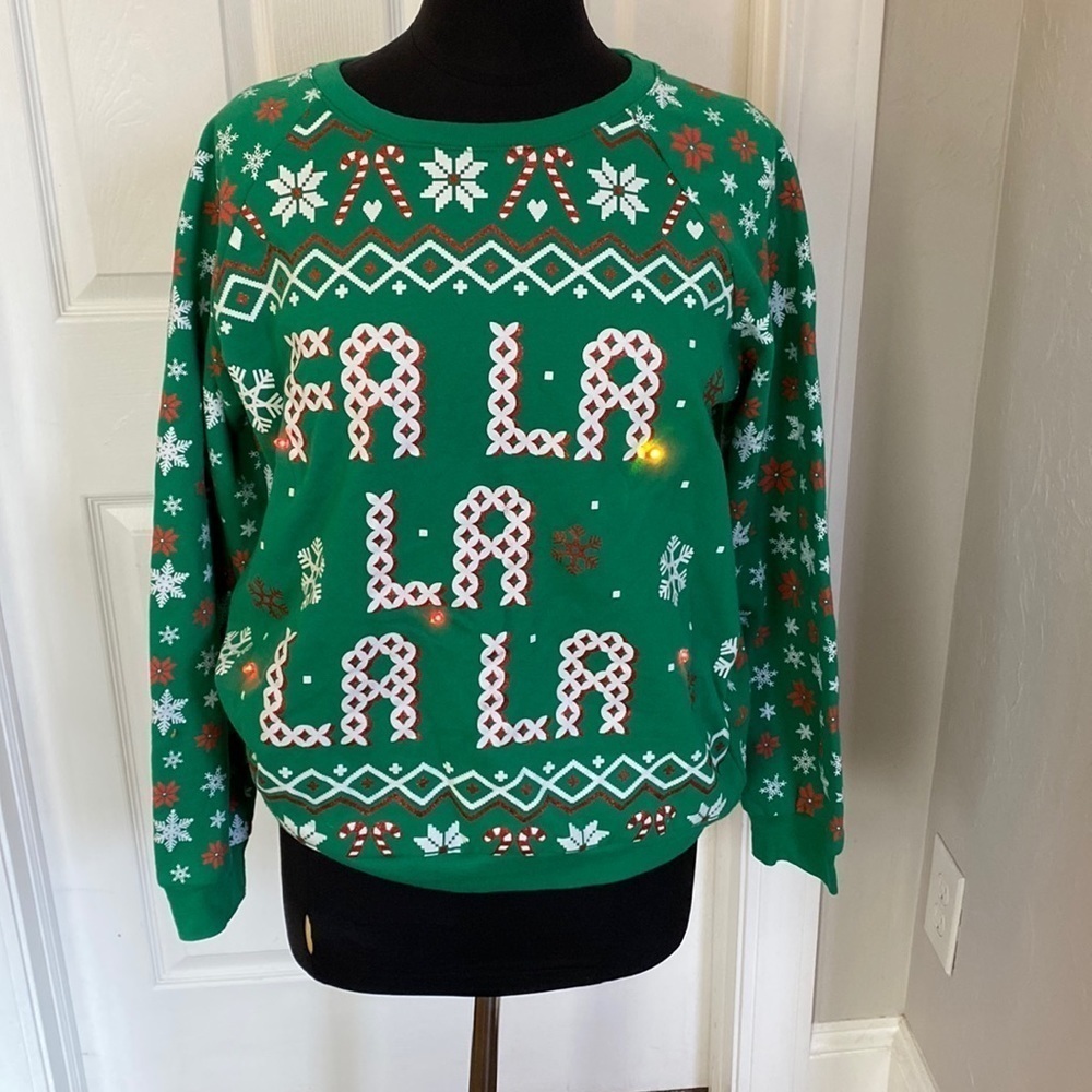 Fa La La La light up sweatshirt